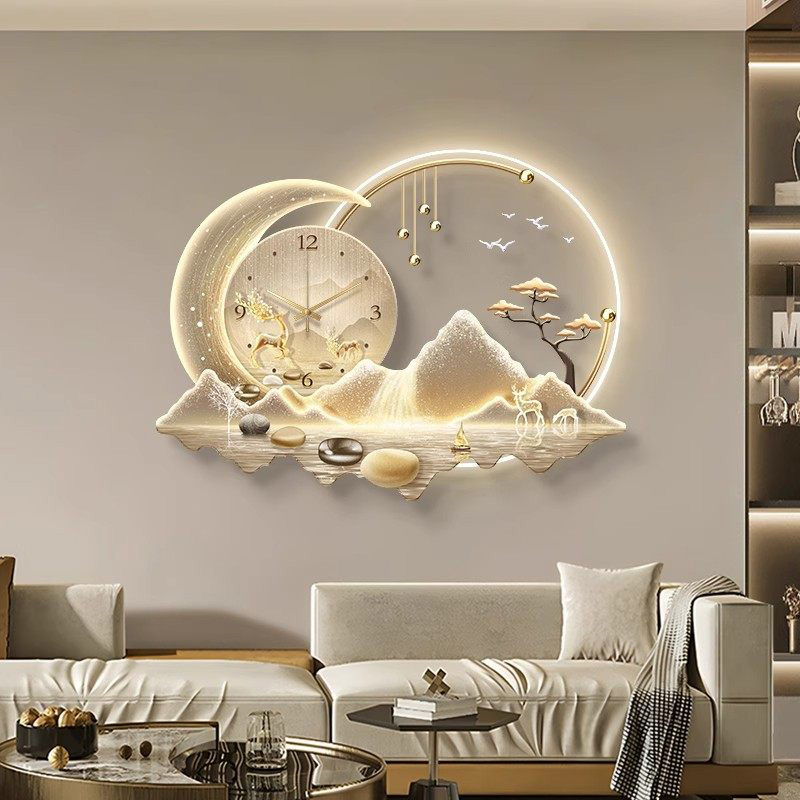 Luxury Lifestyle Design - Art Mural Led Clock Wall Luxury