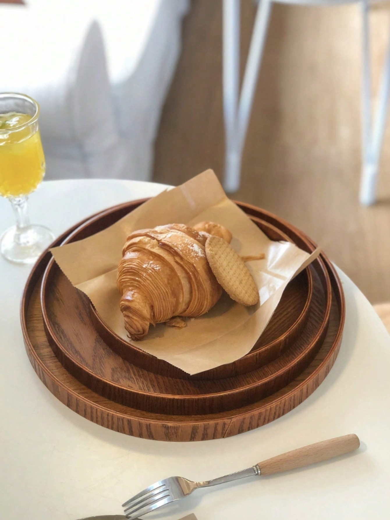 1pc/3pcs Natural Wooden Servin - огляд і ціна Wooden Serving Tray