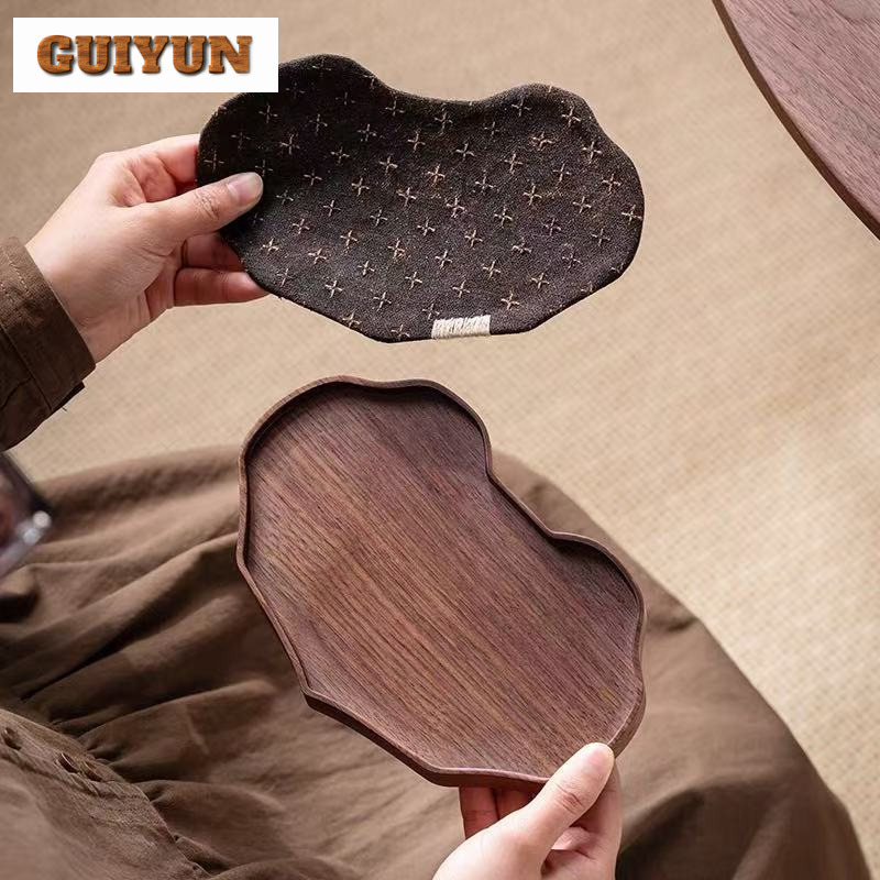 Black Walnut Small Tea Tray Sn - огляд і ціна Wooden Serving Tray