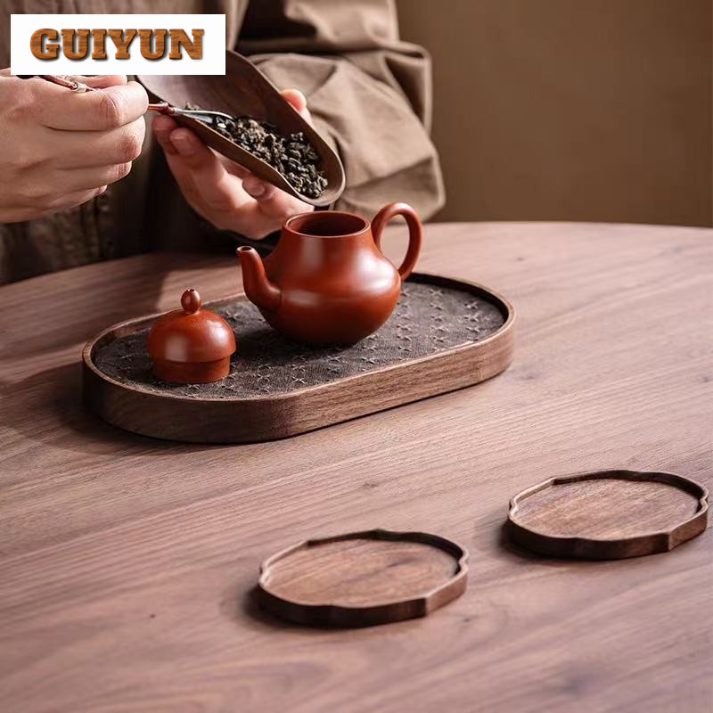 Black Walnut Small Tea Tray Sn - огляд і ціна Wooden Serving Tray