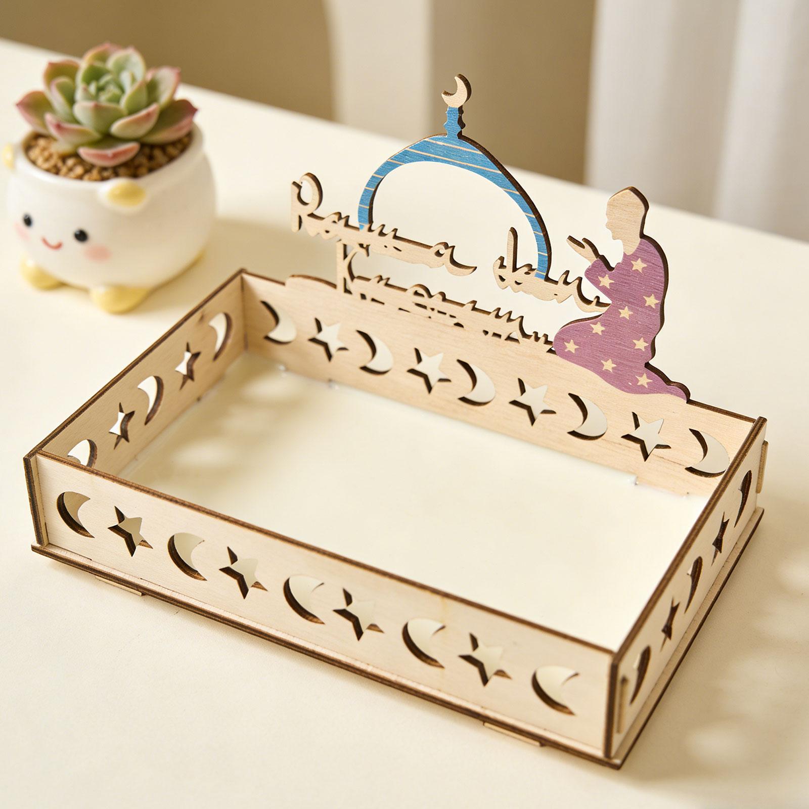 Islamic Moon Star Wooden Tray  - огляд і ціна Wooden Serving Tray