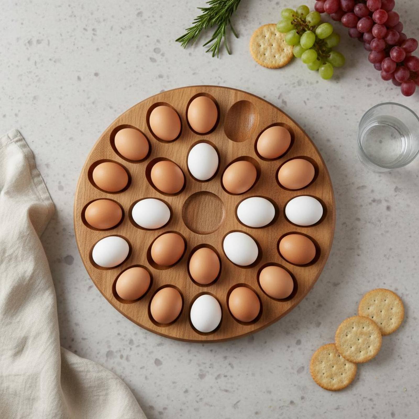 Reversible Wooden Oval Tray Na - огляд і ціна Wooden Serving Tray