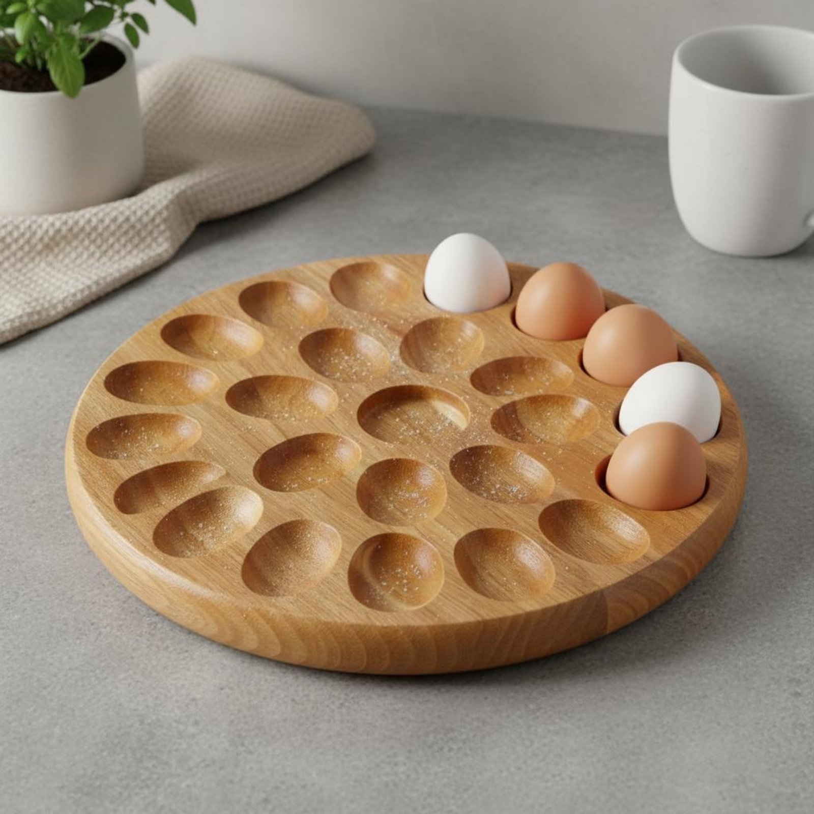 Reversible Wooden Oval Tray Na - огляд і ціна Wooden Serving Tray