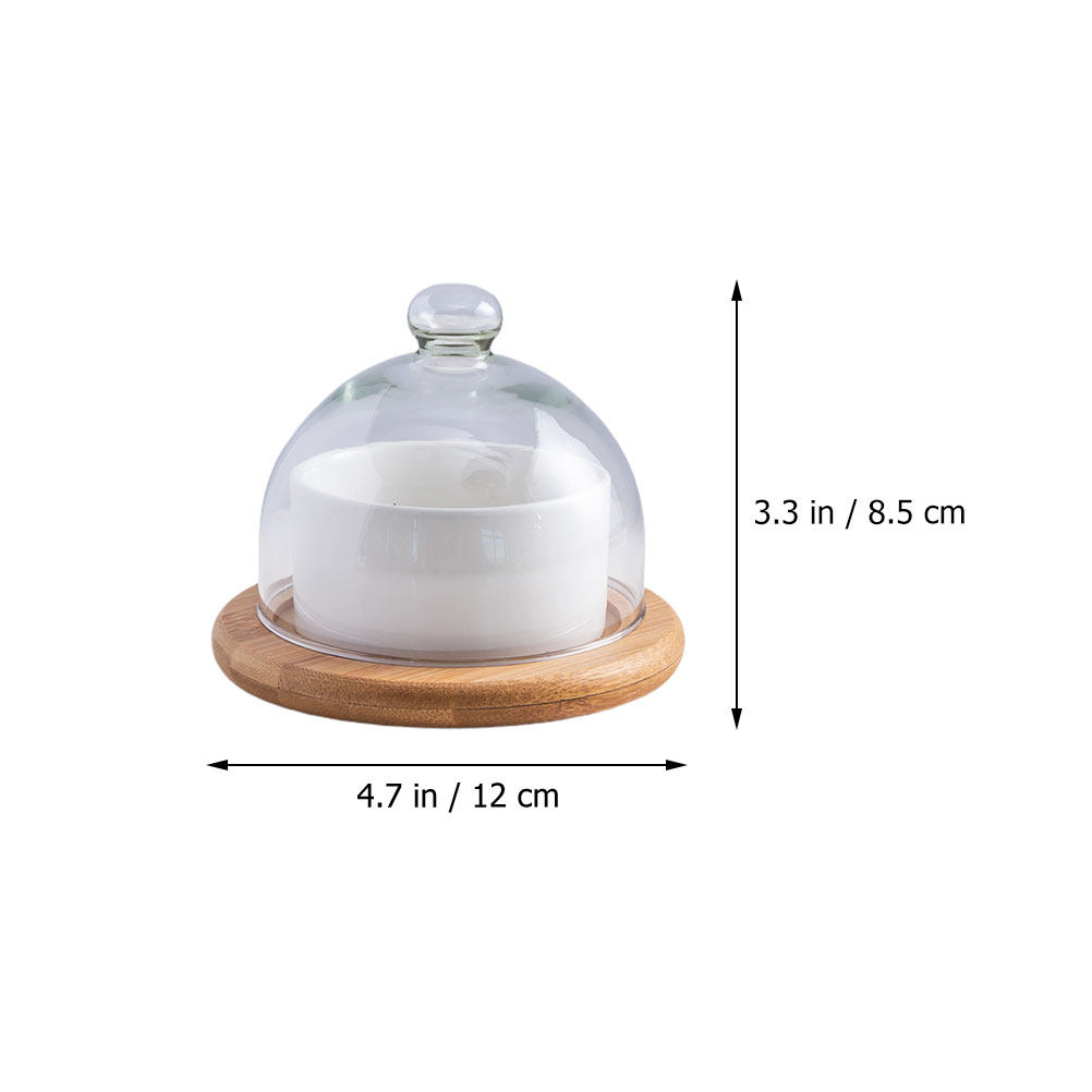 Ceramic Salad Bowl Set with Cl - огляд і ціна Wooden Serving Tray