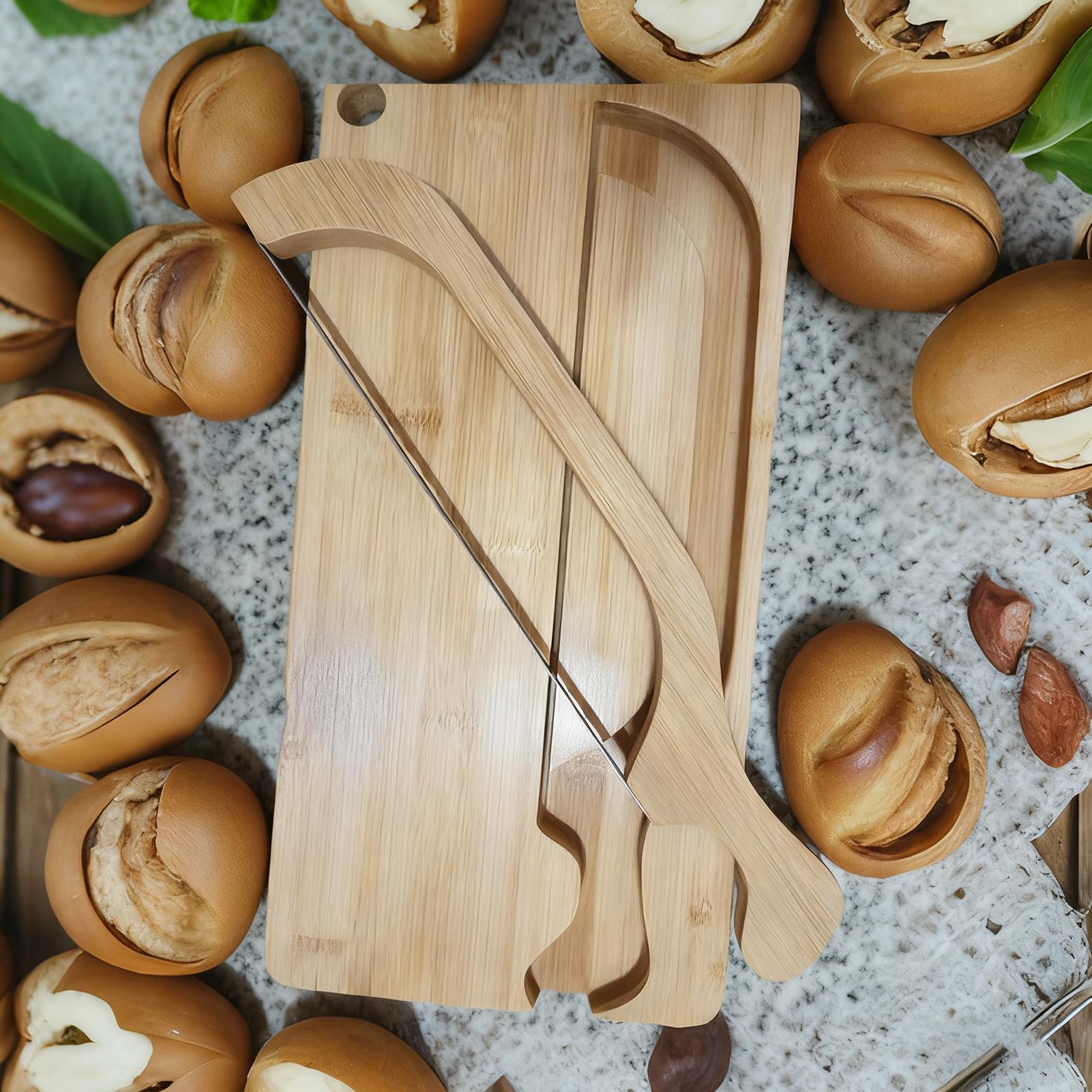 Bread Cutter For Sourdough Por - огляд і ціна Wooden Serving Tray
