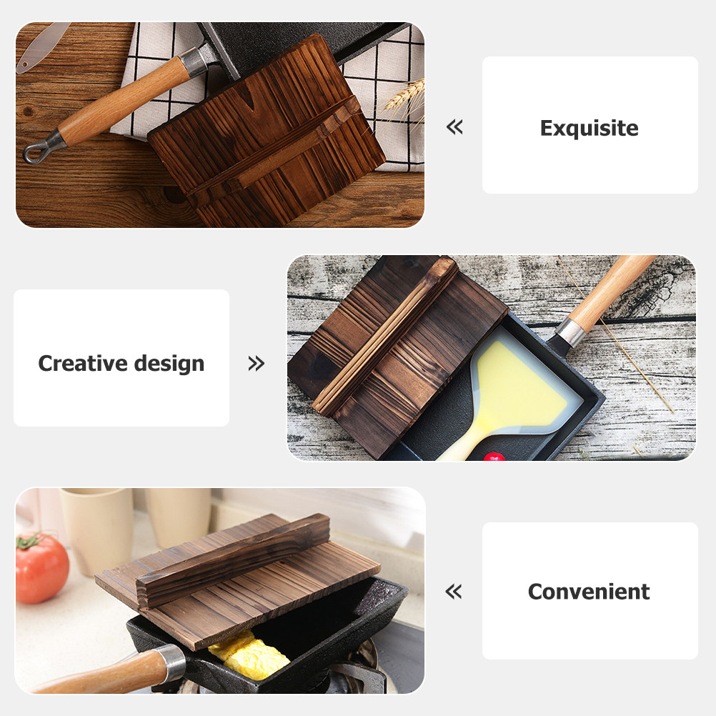 Wooden Pan Lid Kitchen Japanes - огляд і ціна Wooden Serving Tray