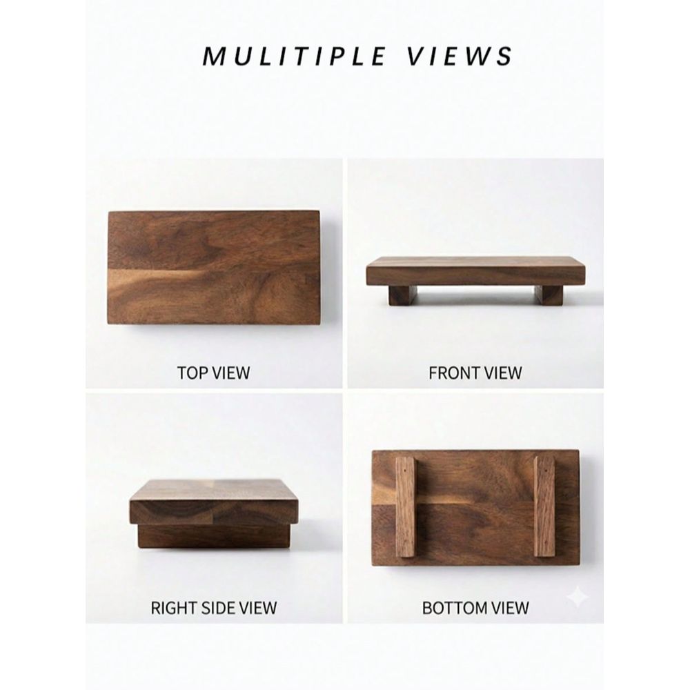 Pcs Set Twine Footed Wood Serv - огляд і ціна Wooden Serving Tray