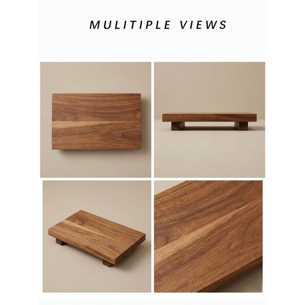 Pcs Set Twine Footed Wood Serv - огляд і ціна Wooden Serving Tray
