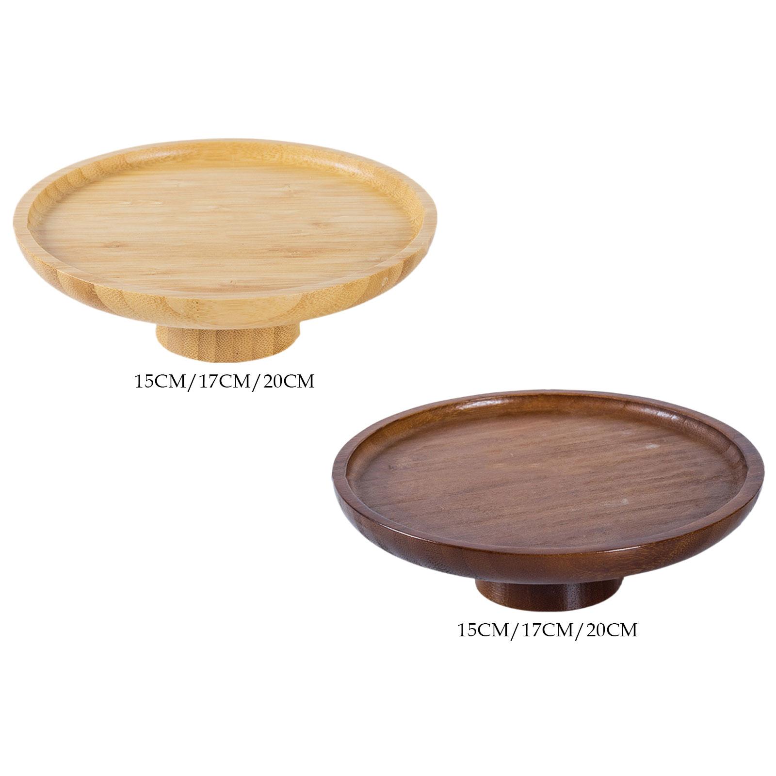 Wood Cake Stand Fruit Serving  - огляд і ціна Wooden Serving Tray