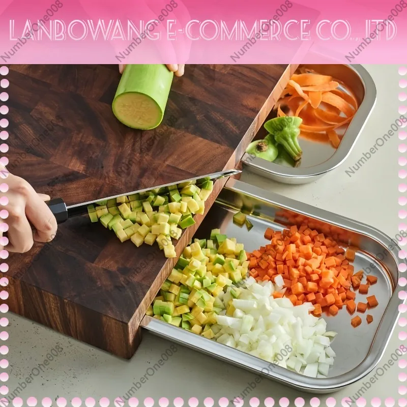 Walnut Cutting Board with Stai - огляд і ціна Wooden Serving Tray